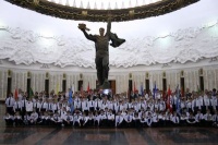 На Поклонной горе прошла ежегодная Торжественная линейка «Ассоциации Витязей», посвященная 70-летию Победы под Москвой